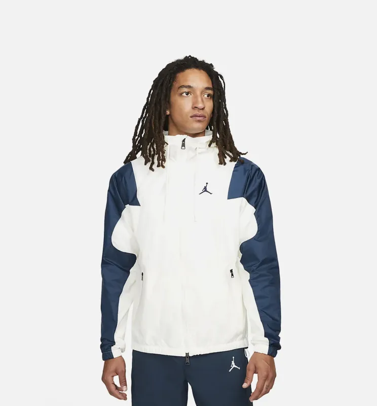 Jordan Essentials Woven Jacket Mens Jacket - Sail/Navy made by Jordan