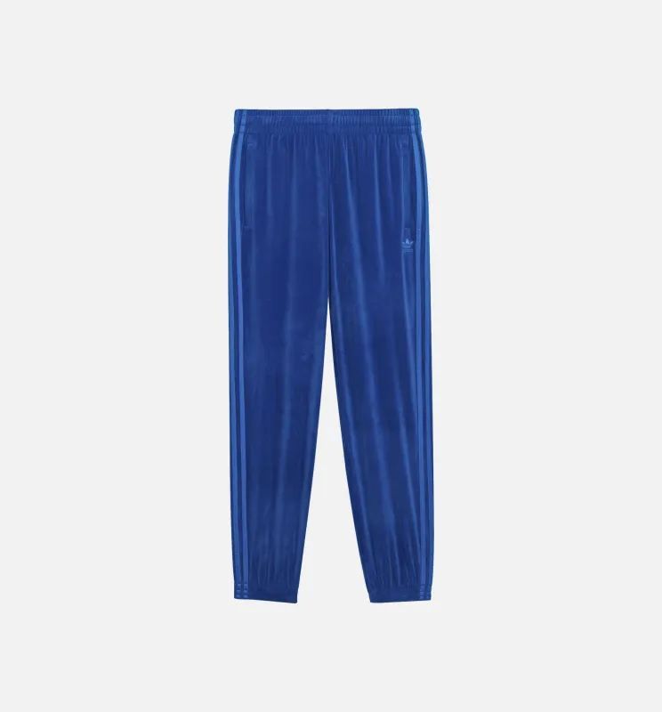 Jeremy Scott Velour Cuffed Pants Mens Pants - Blue made by Adidas