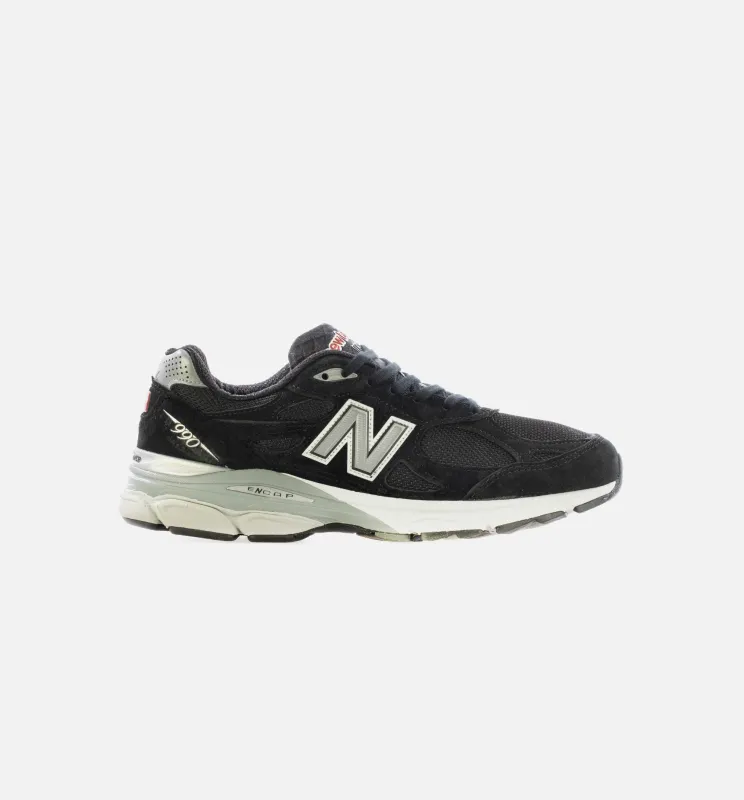 Made in USA 990v3 Mens Running Shoe - Black/Grey/White sold by Nice Kicks Retail