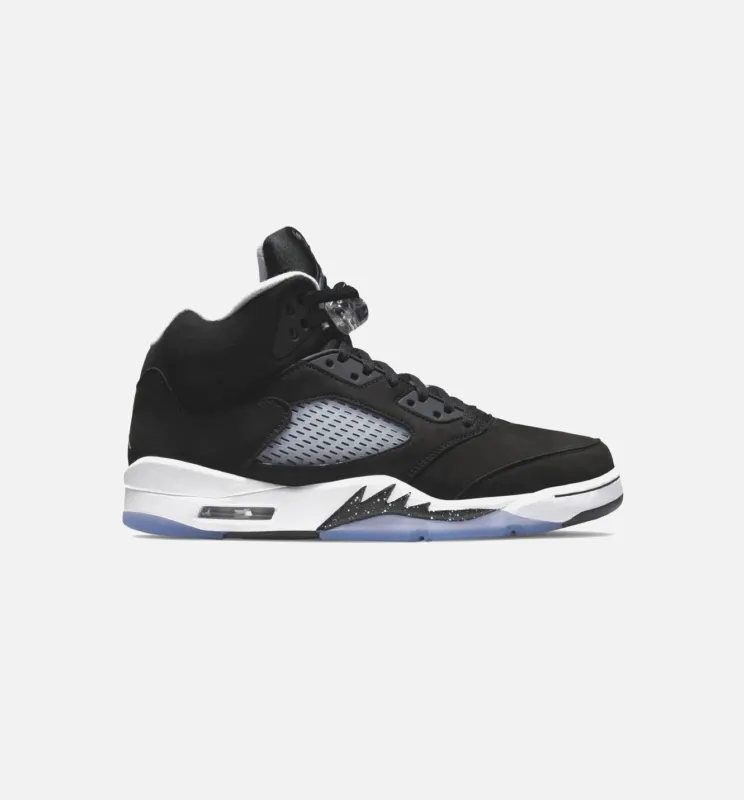 Air Jordan 5 Retro Moonlight Mens Lifestyle Shoe - Black/White/Cool Grey Limit One Per Customer sold by Nice Kicks Retail