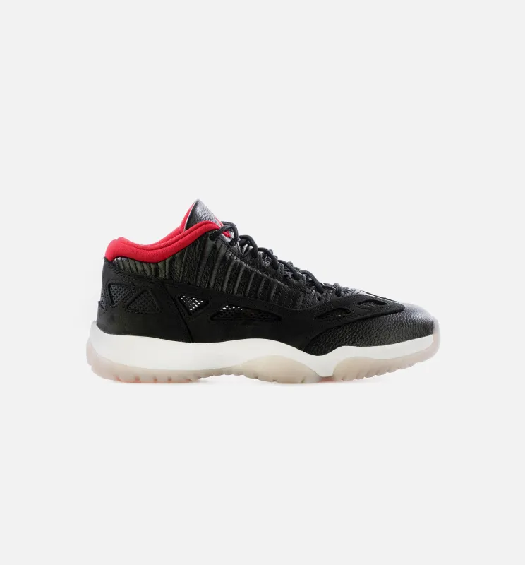 Air Jordan 11 Low IE Bred Mens Lifestyle Shoe - Black/White-/True Red Limit One Per Customer made by Jordan