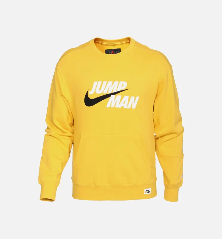 Jumpman Sweatshirt Mens Crew - Pollen made by Jordan