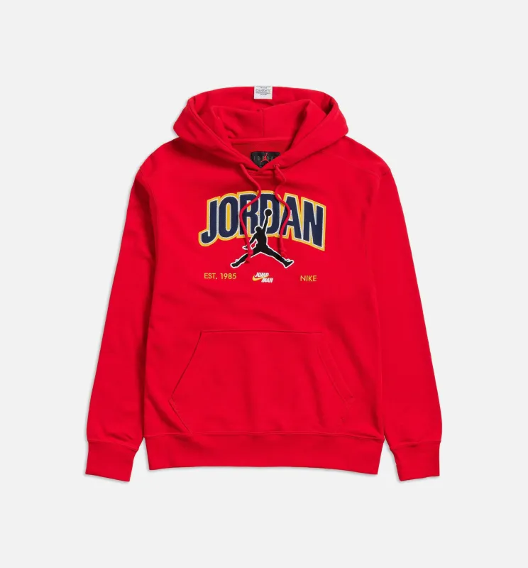 Jumpman Pullover Hoodie Mens Hoodie - University Red made by Jordan