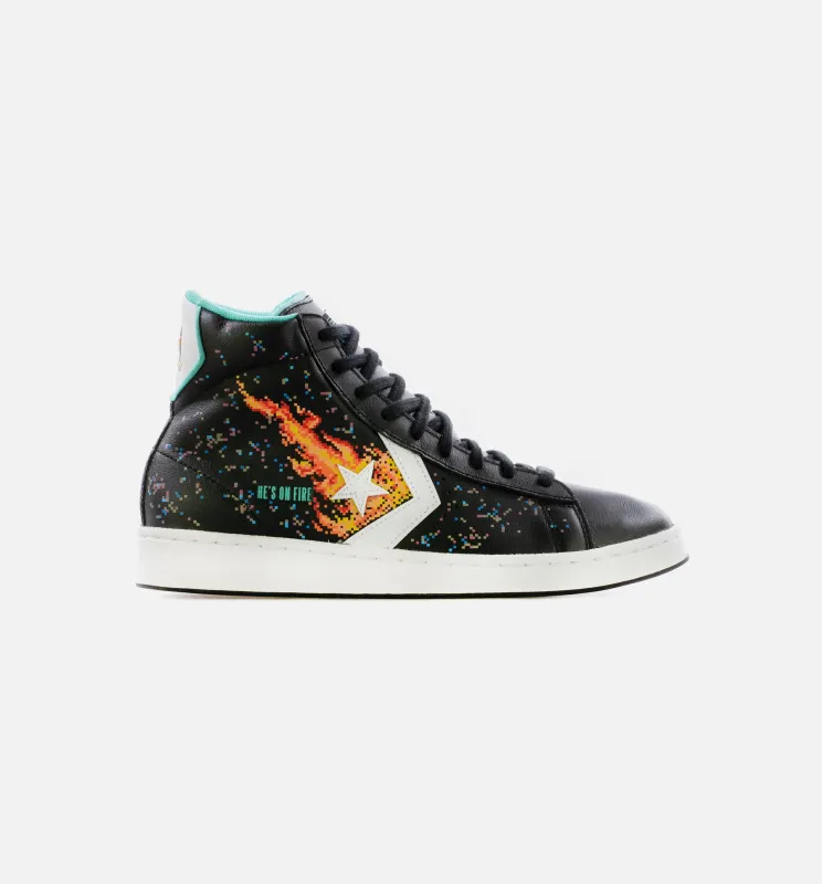 Pro Leather NBA Jam Mens Lifestyle Shoe -  Black/ White/Orange made by Converse