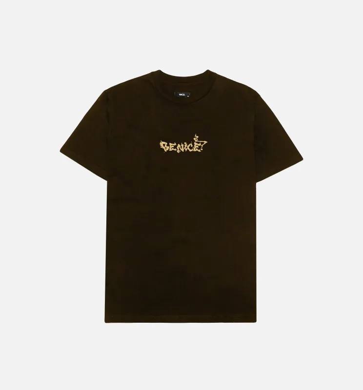 Be Nice Smoke Short Sleeve Tee Mens T-Shirt - Brown made by Nice Kicks Retail