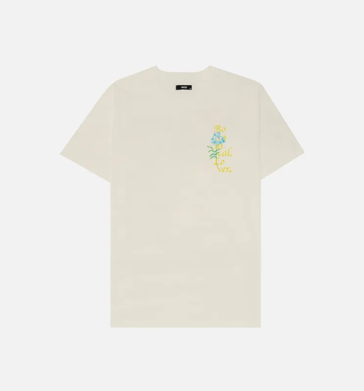 Botanical Short Sleeve Tee Mens T-Shirt - Natural made by Nice Kicks Retail