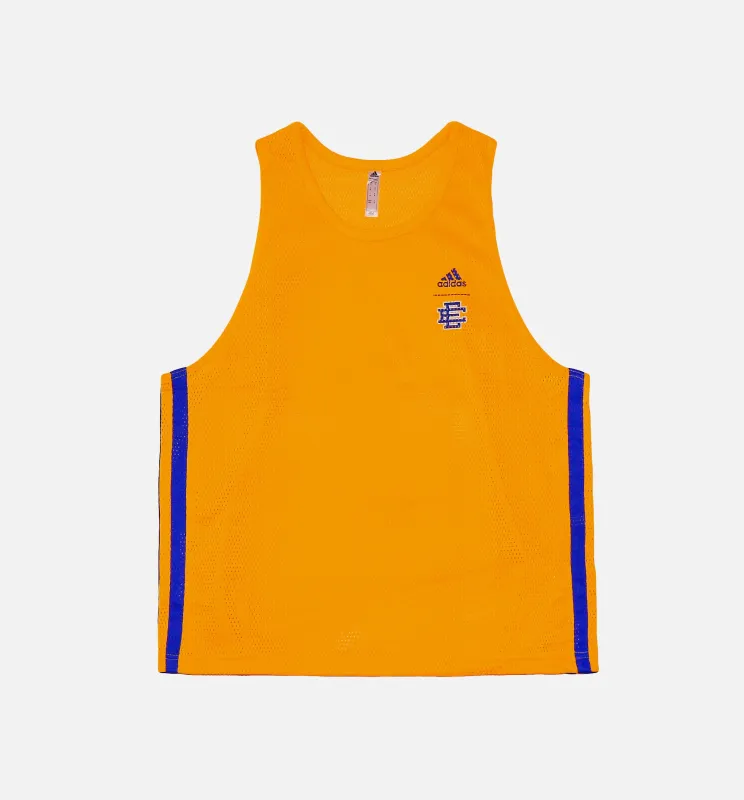 Eric Emanuel Hoops Tank Mens Shirt - Gold made by Adidas