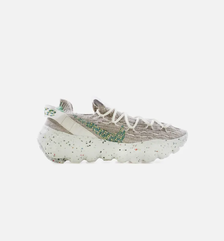 Space Hippie 04 Womens Running Shoe - Summit White/Photon Dust/Mean Green made by Nike
