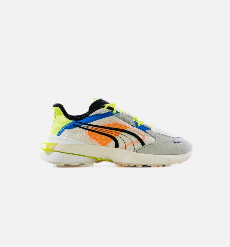 PwrFrame Abstract Mens Lifestyle Shoe - Yellow/White made by Puma