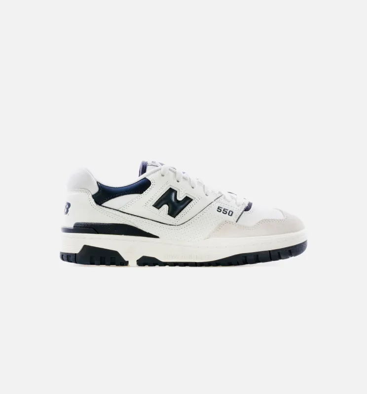 550 Mens Lifestyle Shoe - White/Gray/Navy Limit One Per Customer made by New Balance