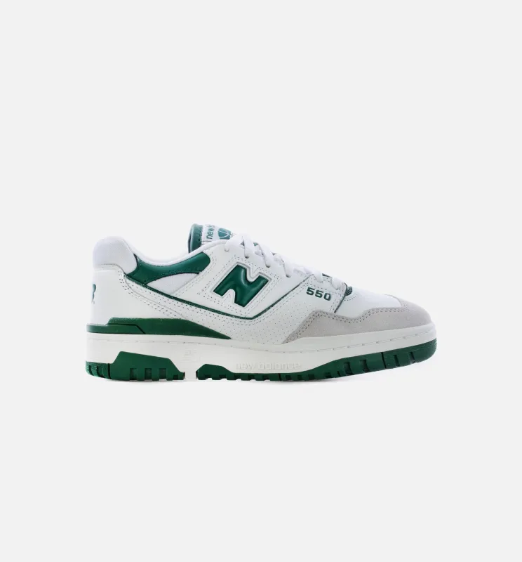 550 Mens Lifestyle Shoe - White/Green made by New Balance