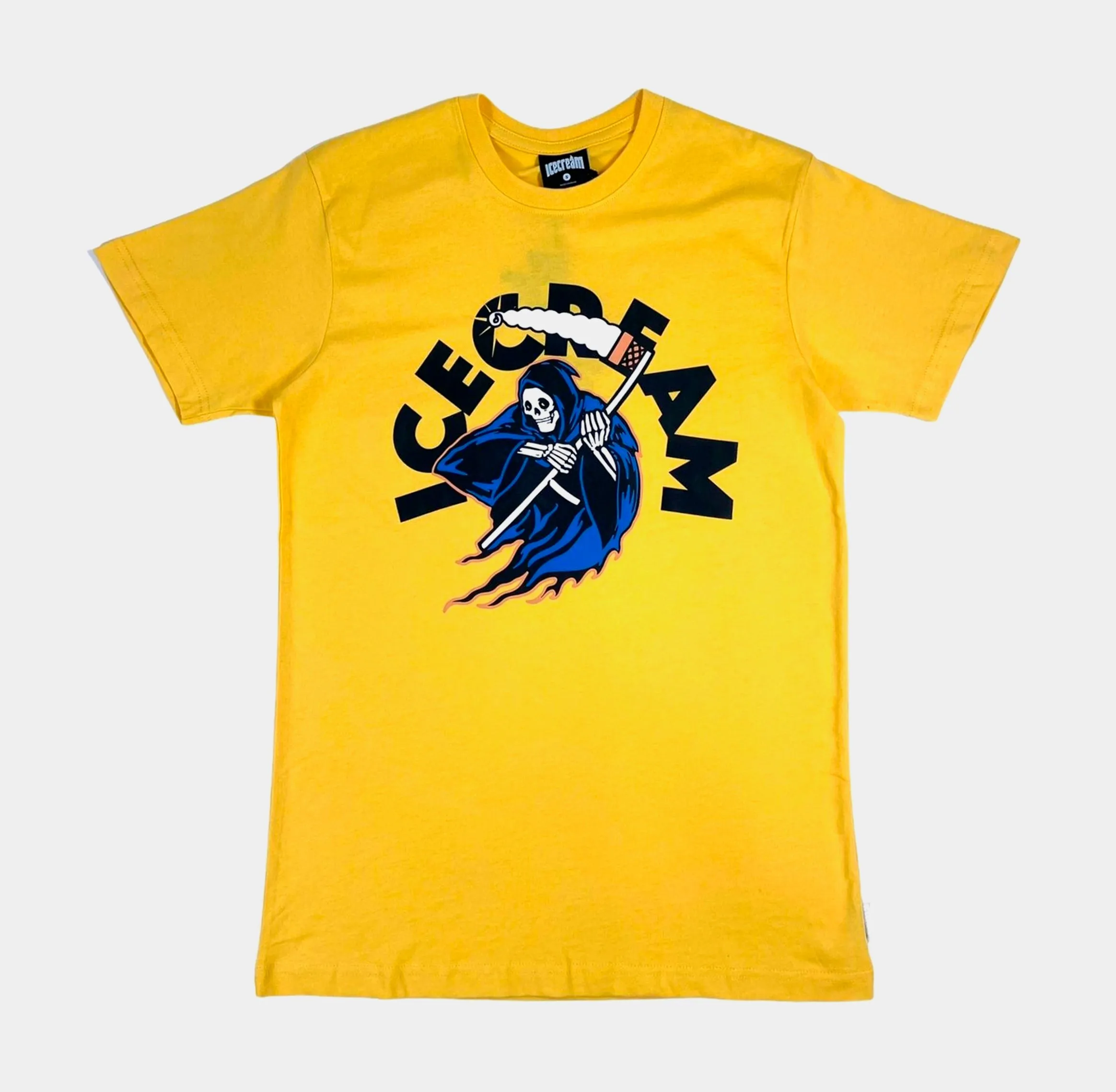 Dont Fear the Reaper Short Sleeve Mens T-Shirt - Yellow sold by Nice Kicks Retail