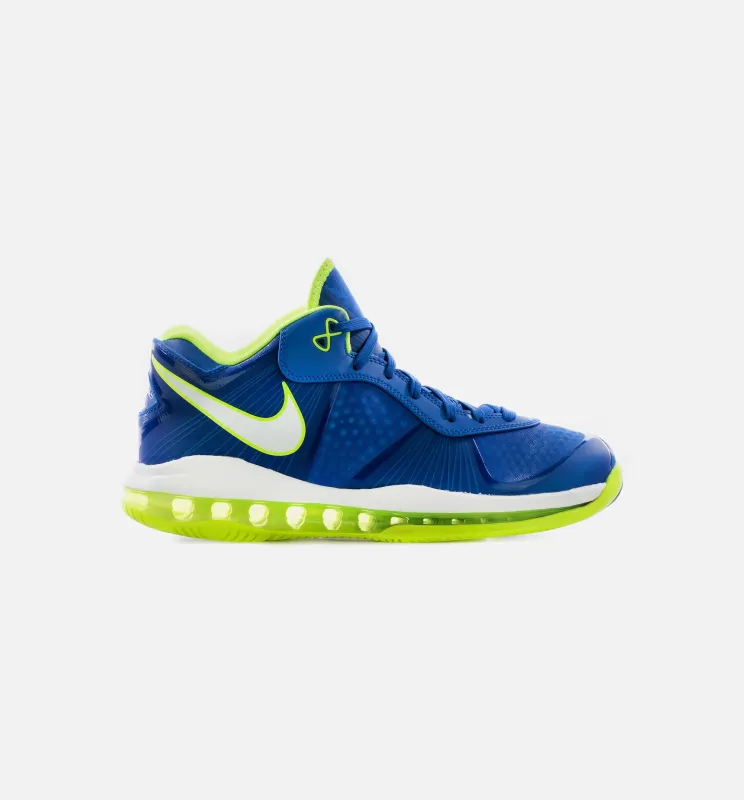 Lebron VIII V2 Low Sprite Mens Lifestyle Shoe - Blue/White/Volt made by Nike