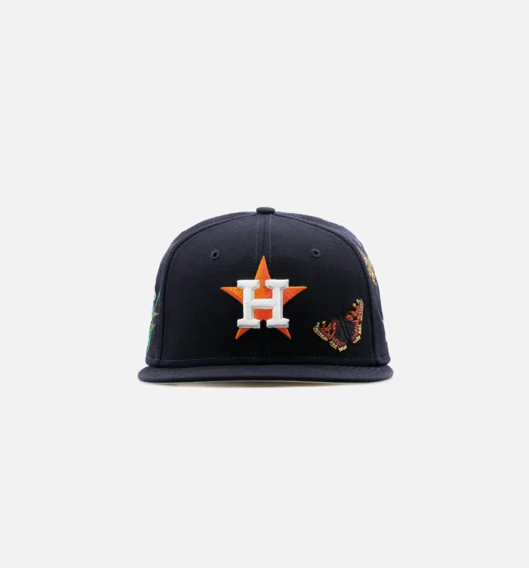 Houston Astros Felt 59Fifty Mens Hat- Black made by New Era