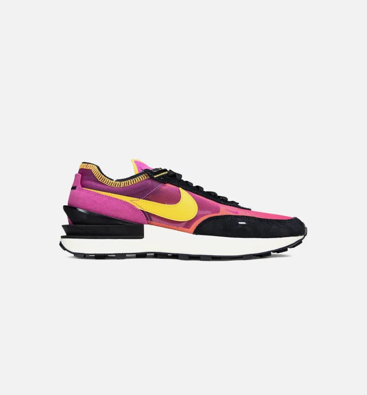 Waffle One Mens Lifestyle Shoe - Pink/Black made by Nike