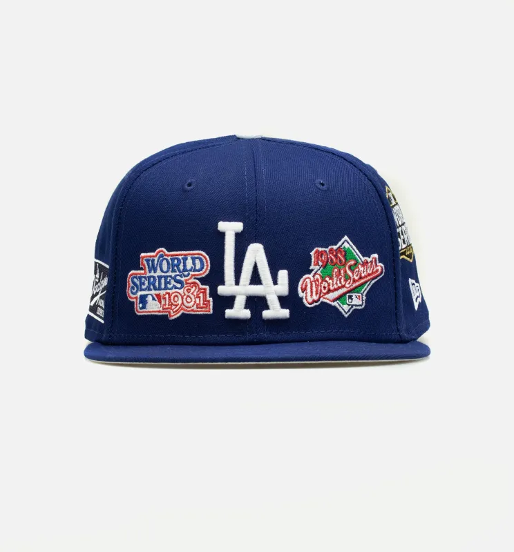 Los Angeles Dodgers 59Fifty World Champs Mens Hat - Blue made by New Era