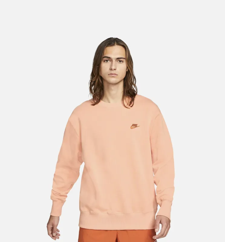 Sportswear Classic Fleece Mens Crew - Peach sold by Nice Kicks Retail