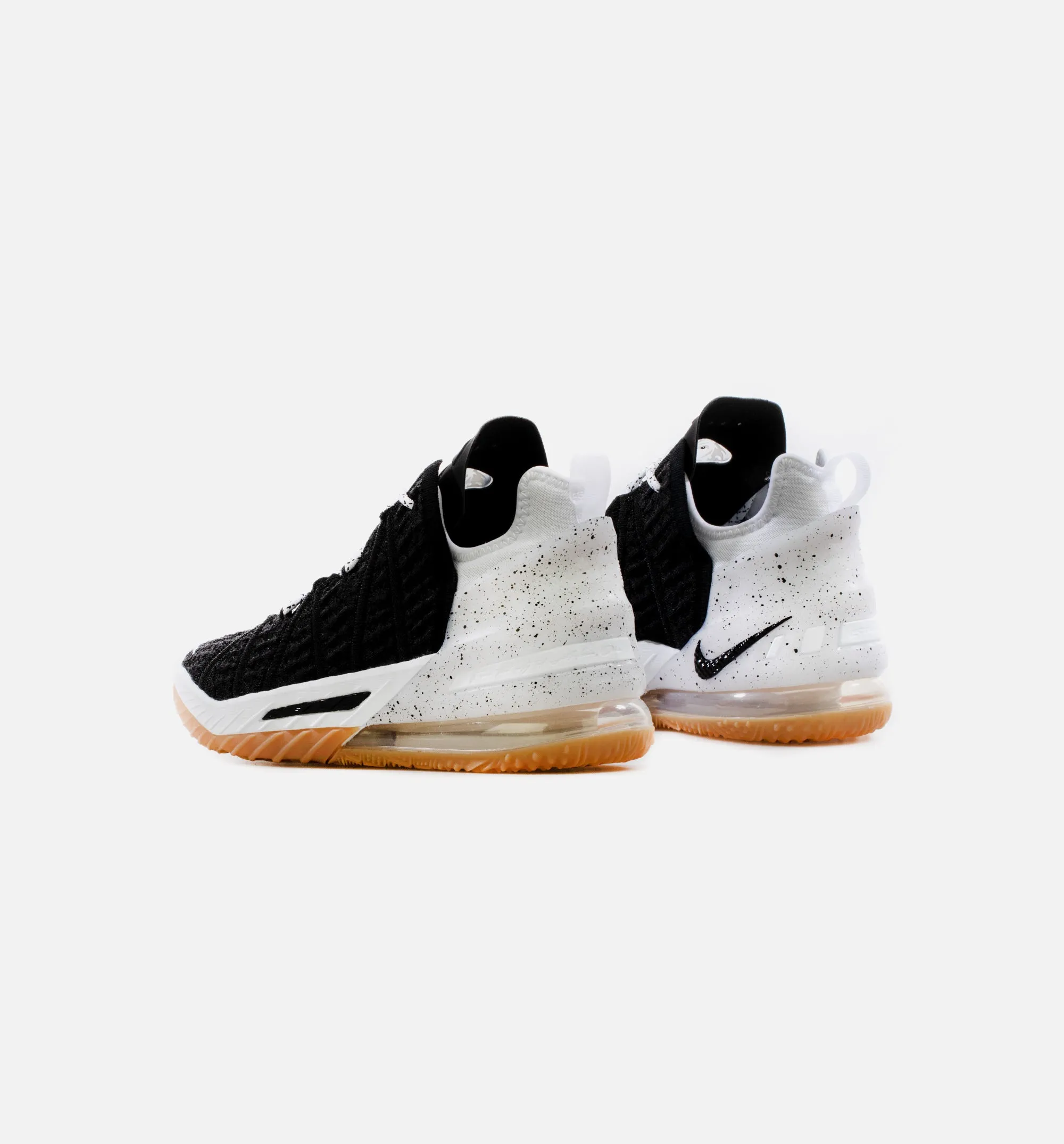 Lebron 18 Black Gum Mens Basketball Shoe -Black/White sold by Nice Kicks Retail product image thumbnail 3