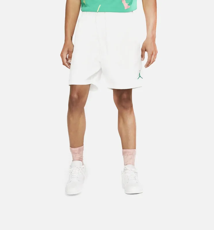 Jumpman Poolside Mens Shorts - White/Black made by Jordan