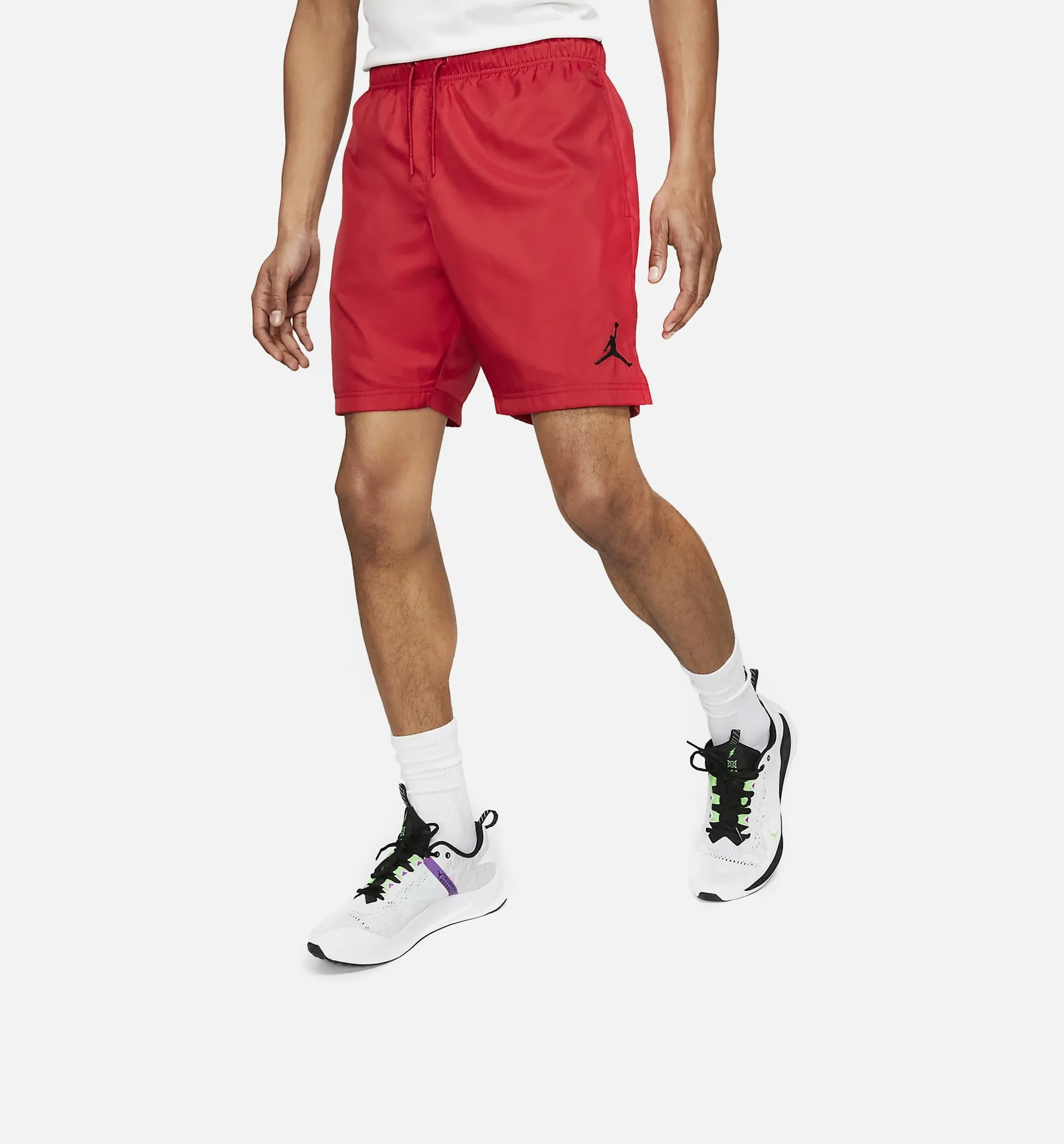 Jumpman Poolside Mens Shorts - Red/Black sold by Nice Kicks Retail