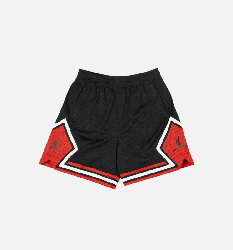 Essential Diamond Womens Shorts - Black/Red made by Jordan