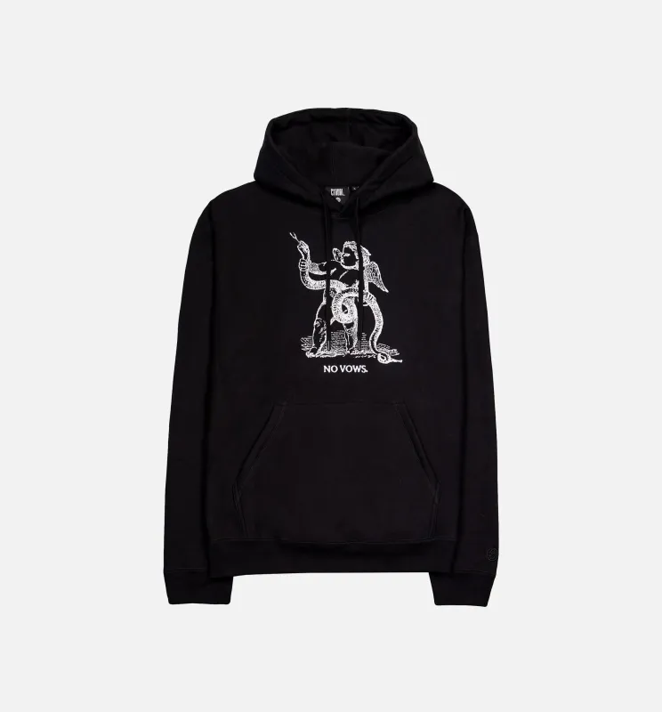 CTHDRL No Vows Core Fleece Hoody - Black/White made by Nice Kicks Retail