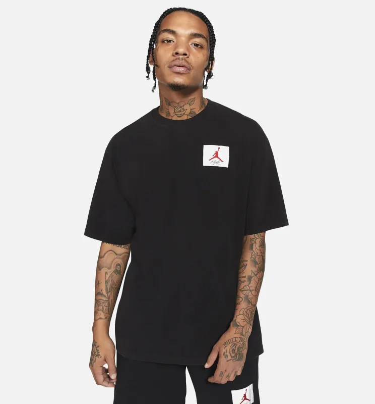 Flight Short Sleeve Mens Shirt - Black/Black made by Jordan