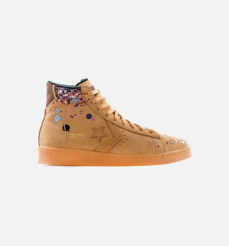 Converse X Bandulu Pro Leather High Mens Lifestyle Shoe - Brown/Gum made by Converse