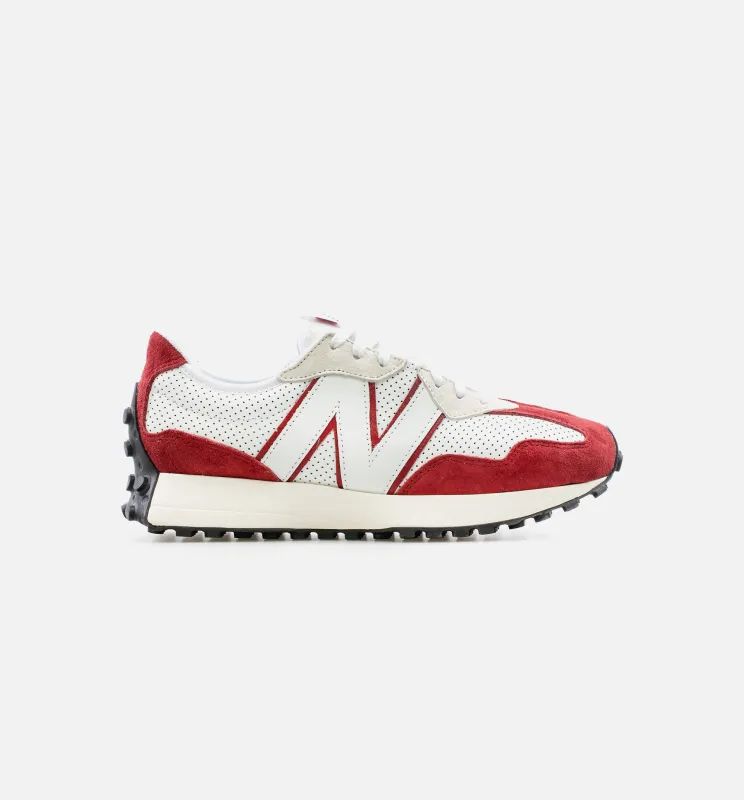 327 Primary Mens Lifestyle Shoe - Red/White made by New Balance