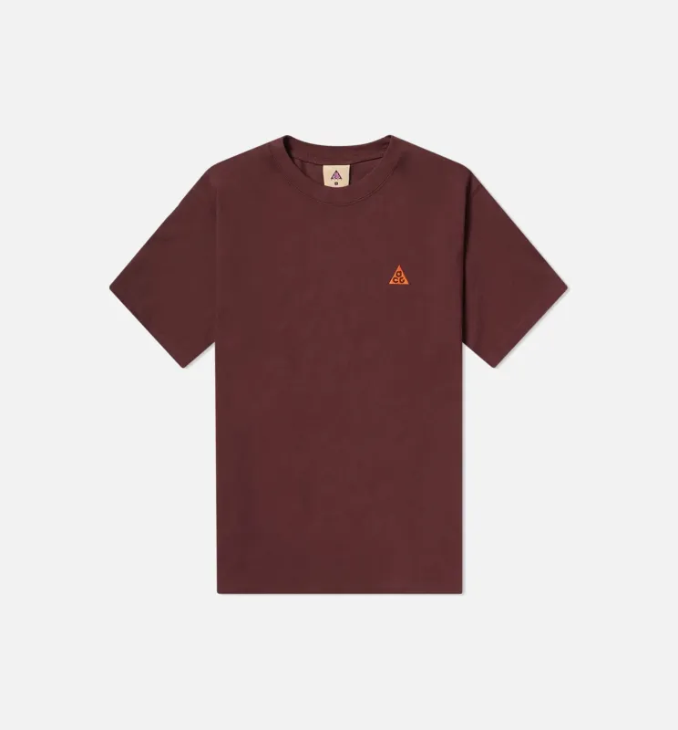 ACG Mens Short Sleeve Shirt - Burgundy made by Nike