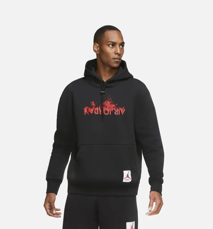 Air Jordan 4 Flc Mens Hoodie - Black/Red sold by Nice Kicks Retail