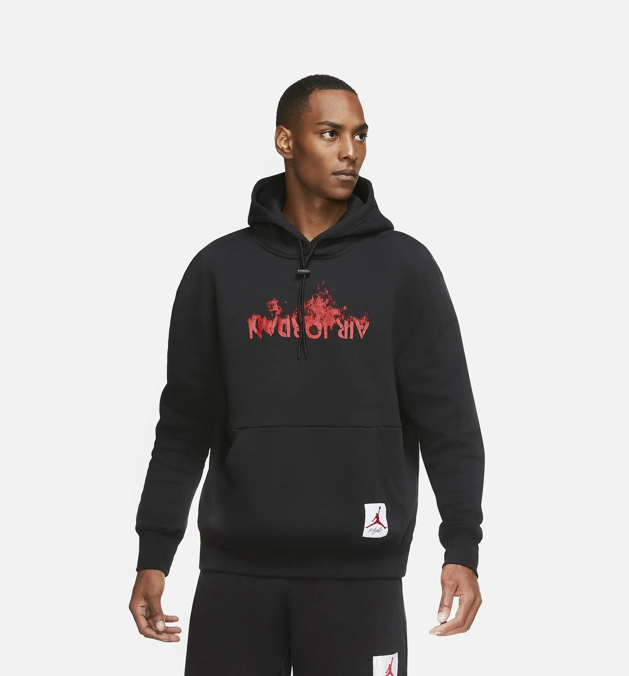 Air Jordan 4 Flc Mens Hoodie - Black/Red sold by Nice Kicks Retail