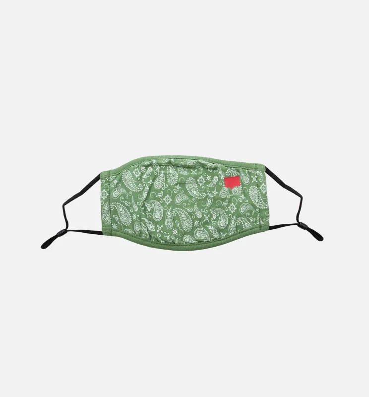 Paisley Face Mask - Green/White/Black made by Nice Kicks Retail