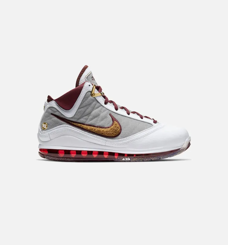 Lebron 7 MVP Mens Basketball Shoe - White/Red/Grey/Bronze made by Nike
