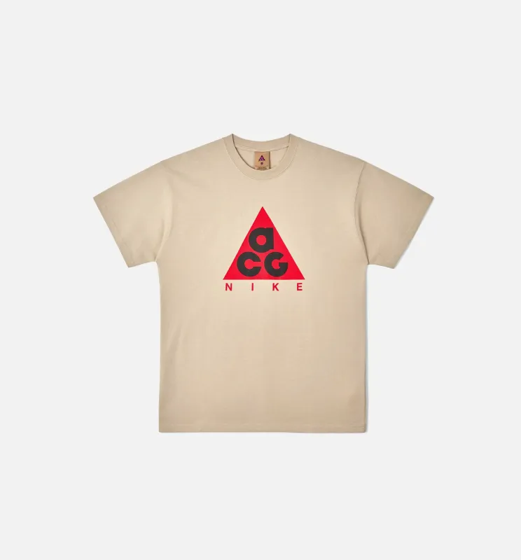 ACG Mens Graphic T-Shirt - Tan/Black/Red made by Nike