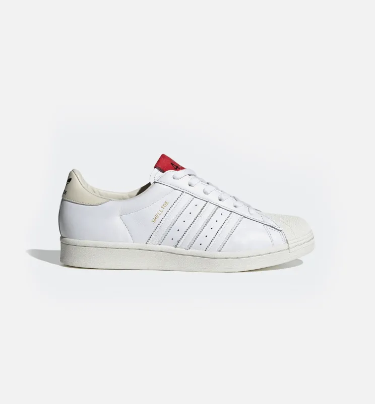 424 Shell-Toe Mens Lifestyle Shoe - White/Red made by Nice Kicks Retail