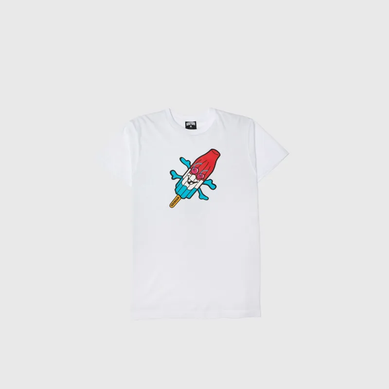 Peralta Mens Short Sleeve T-Shirt - White/Red/Blue sold by Nice Kicks Retail