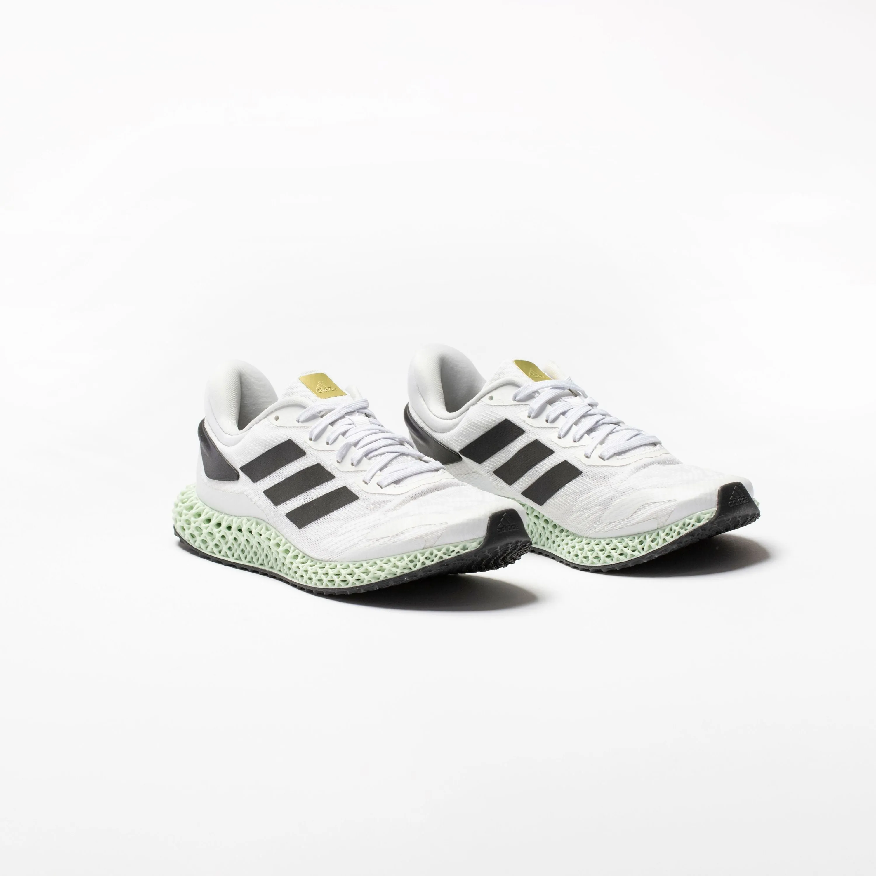 4D Run 1.0 Mens Running Shoe - White/Black/Gold Metallic/Mint sold by Nice Kicks Retail product image thumbnail 2