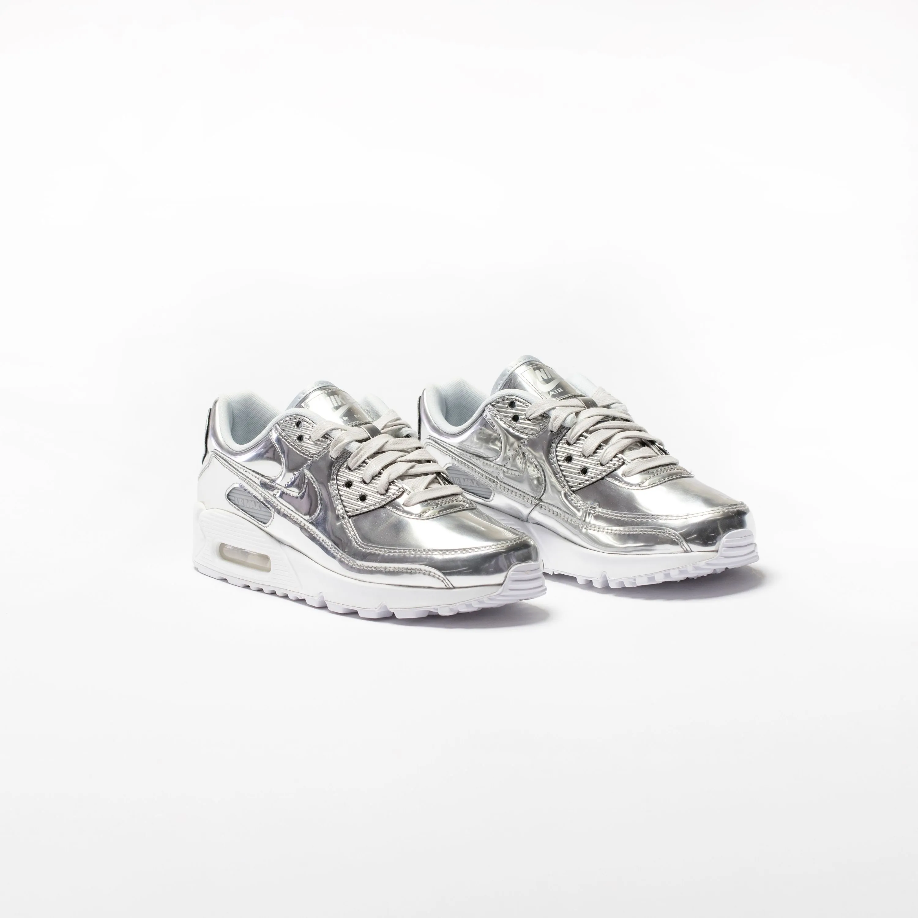 Air Max 90 Womens Running Shoe - Platinum/Silver/Light Grey sold by Nice Kicks Retail product image thumbnail 2