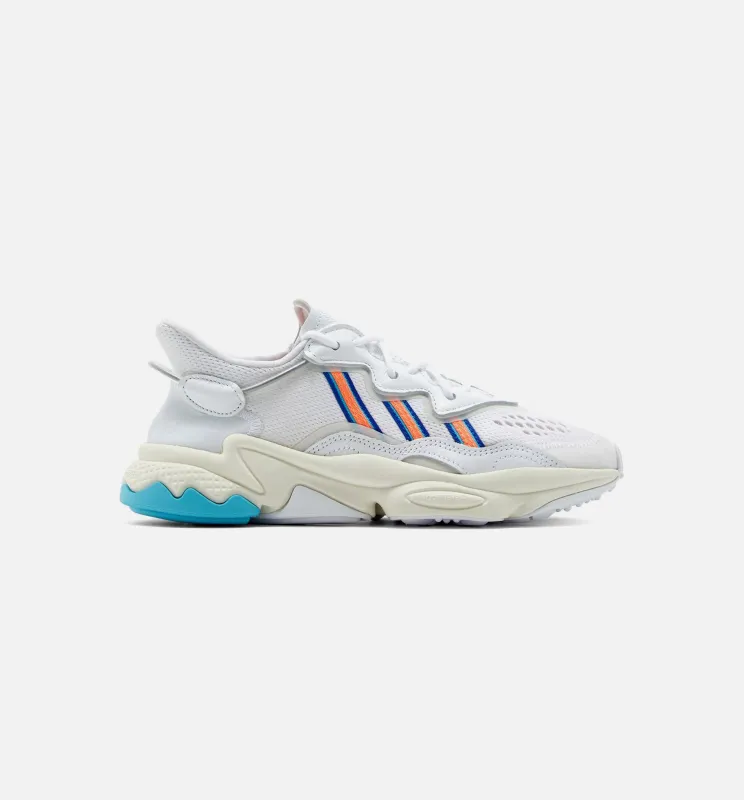 Ozweego W Womens Lifestyle Shoe - White/Signal Coral/Blue Glow made by Adidas