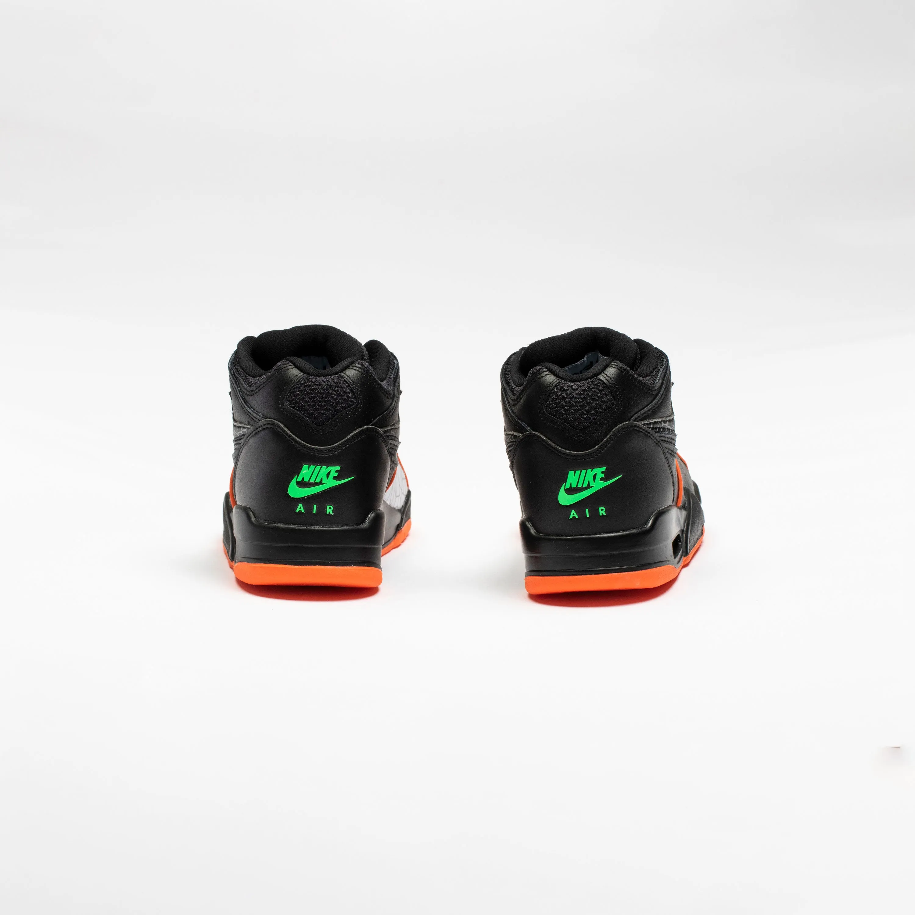 Air Flight 89 All-Star Mens Basketball Shoe - Black/Blaze Orange- Green Strike sold by Nice Kicks Retail product image thumbnail 4