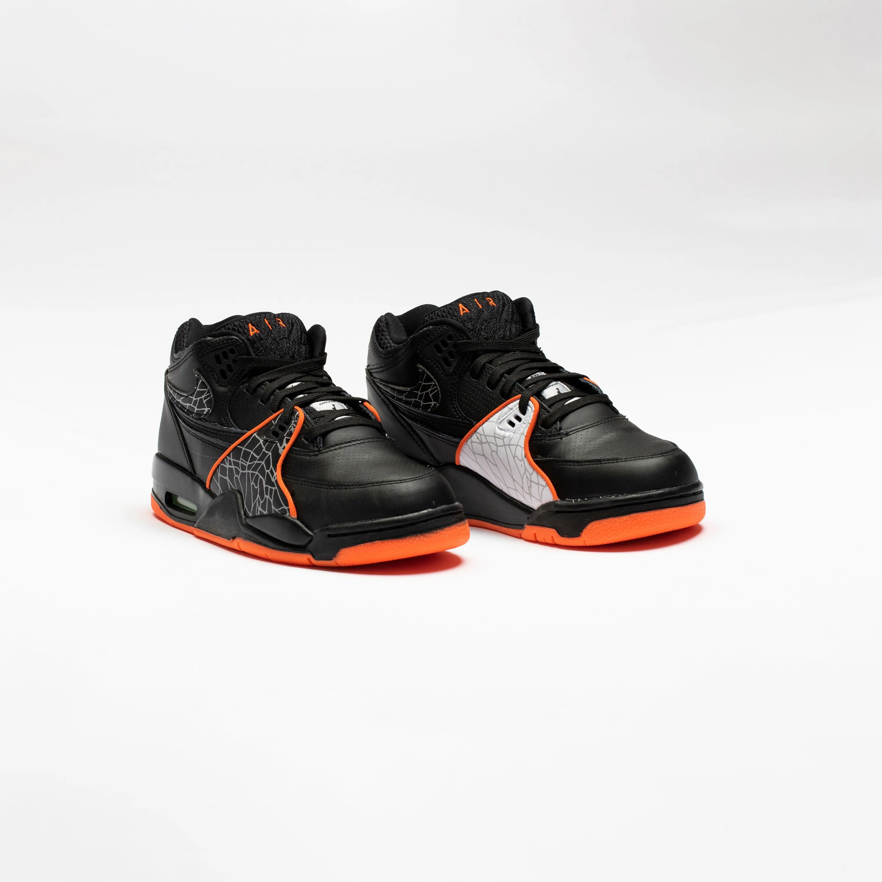 Air Flight 89 All-Star Mens Basketball Shoe - Black/Blaze Orange- Green Strike sold by Nice Kicks Retail product image thumbnail 2