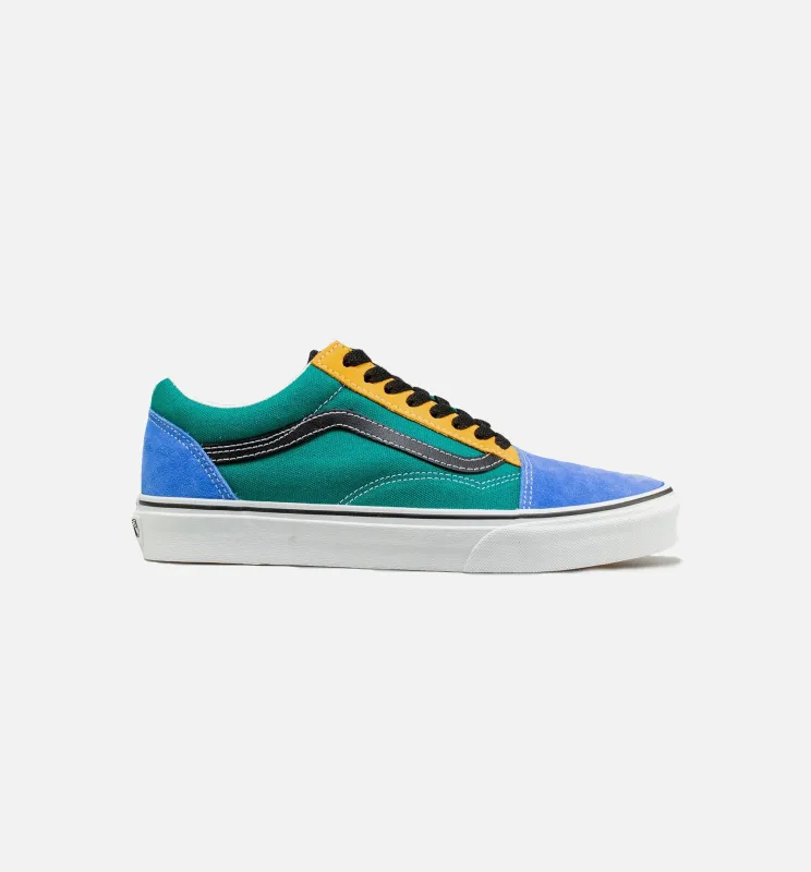 Mix & Match Old Skool Mens Lifestyle Shoe - Yellow/Blue/Green made by Vans