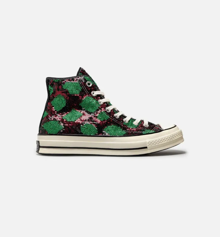 Chuck Taylor All Star Sequin High Top Mens Lifestyle Shoe - Red/Green made by Converse