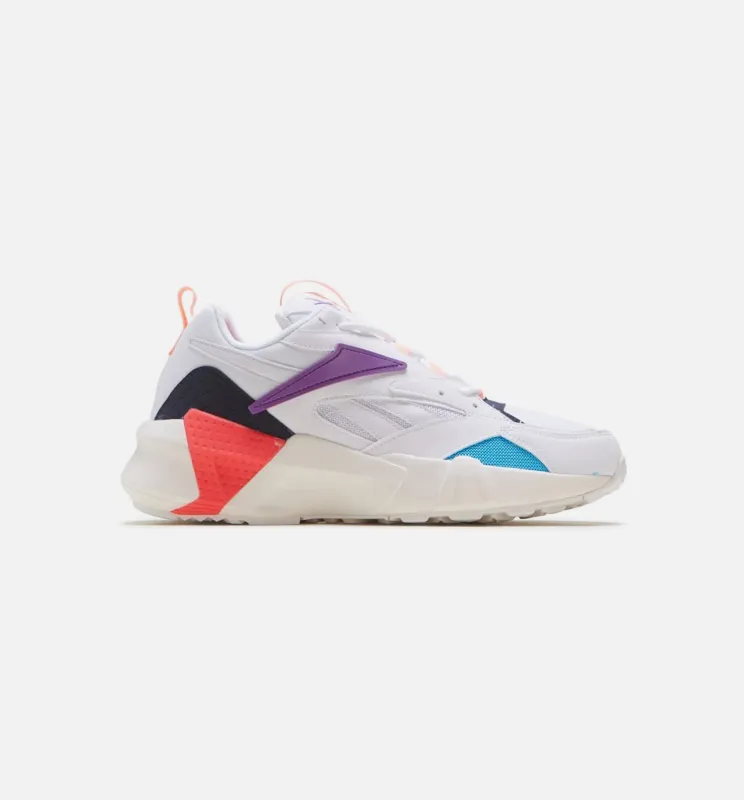Aztrek Double Nu Pops Womens Lifestyle Shoe - White/Purple made by Reebok