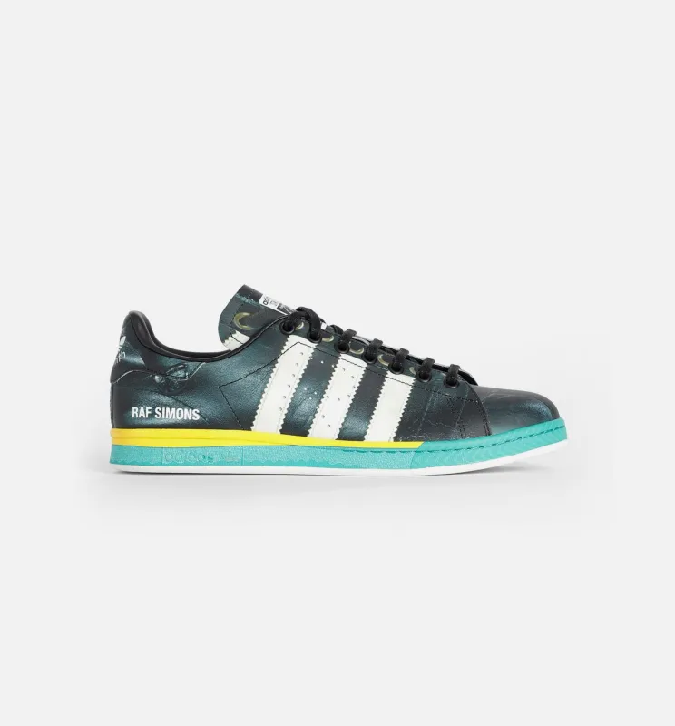 Raf Simons Samba Stan Mens Shoes - Core Black/Cloud White/Bright Blue made by Adidas
