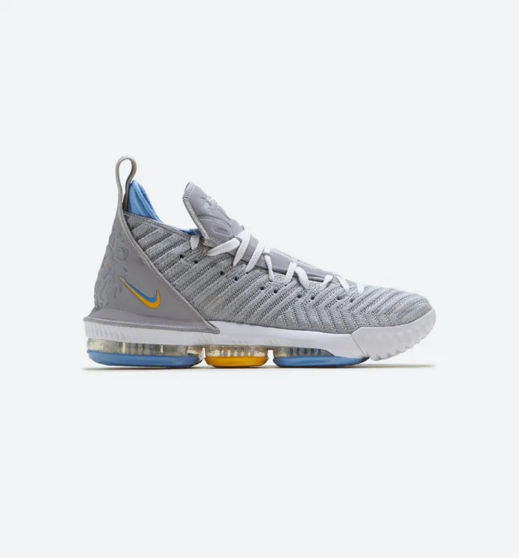 Lebron 16 Minneapolis Lakers Mens Shoe - Wolf Grey/White-University Blue made by Nike