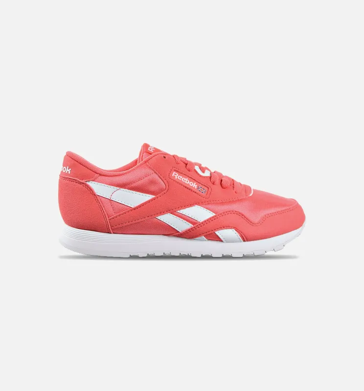 Classic Nylon Womens Shoes - Red/White made by Reebok