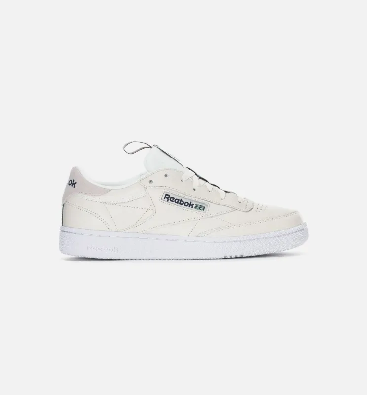 Club C 85 Mens Shoes - Chalk White/Navy/Green/Red made by Reebok