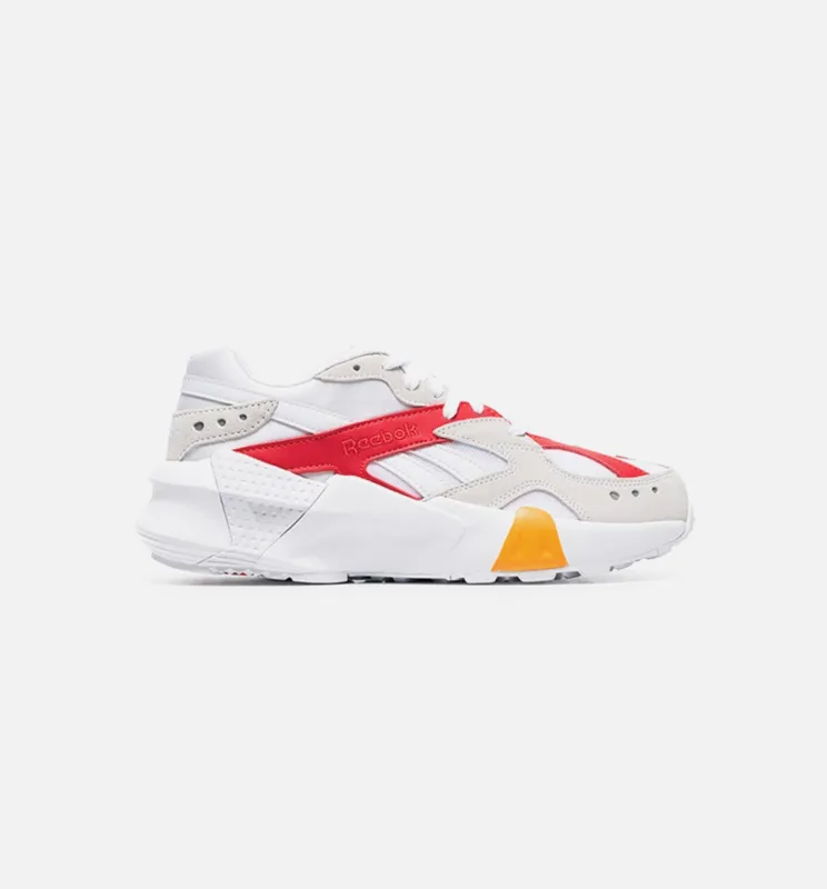 Aztrek Double X Gigi Hadid Unisex Shoes - Grey/Neon Red/White made by Reebok